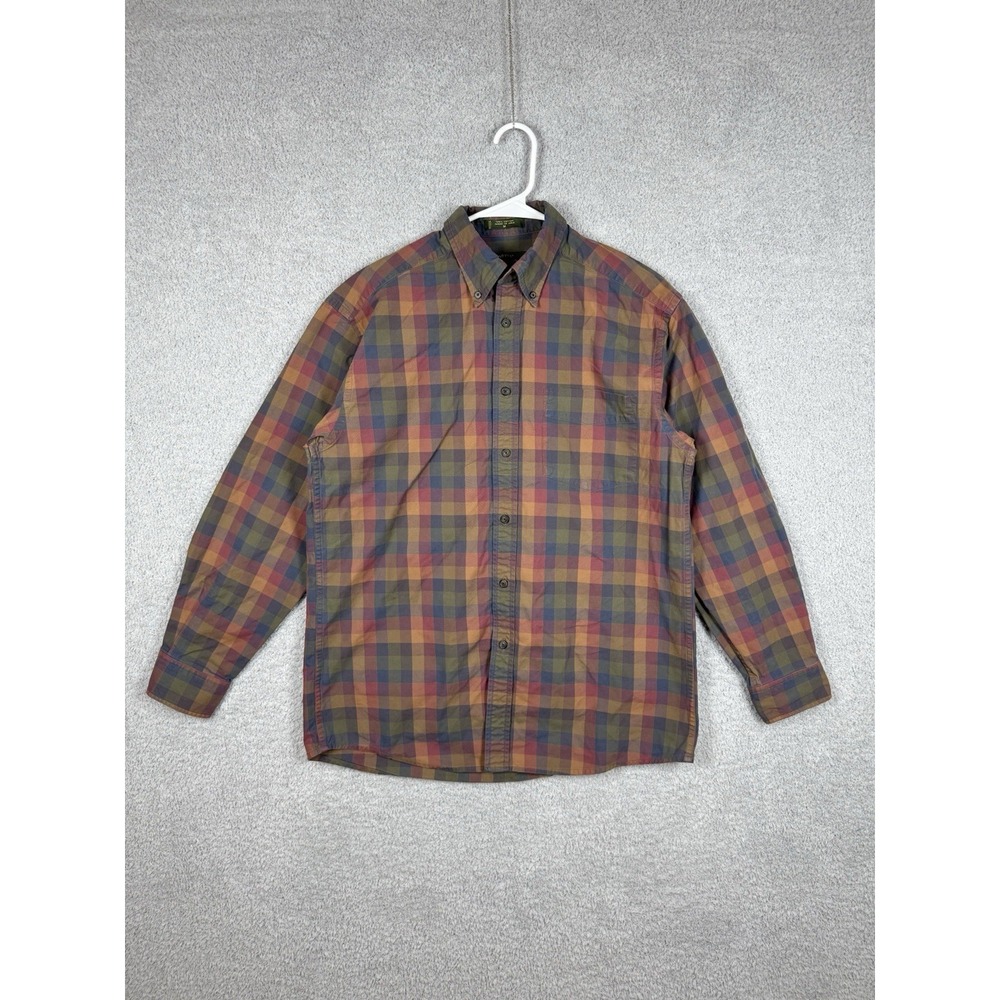 Orvis Signature Collection Shirt M Plaid Button Down Long Sleeve Cotton